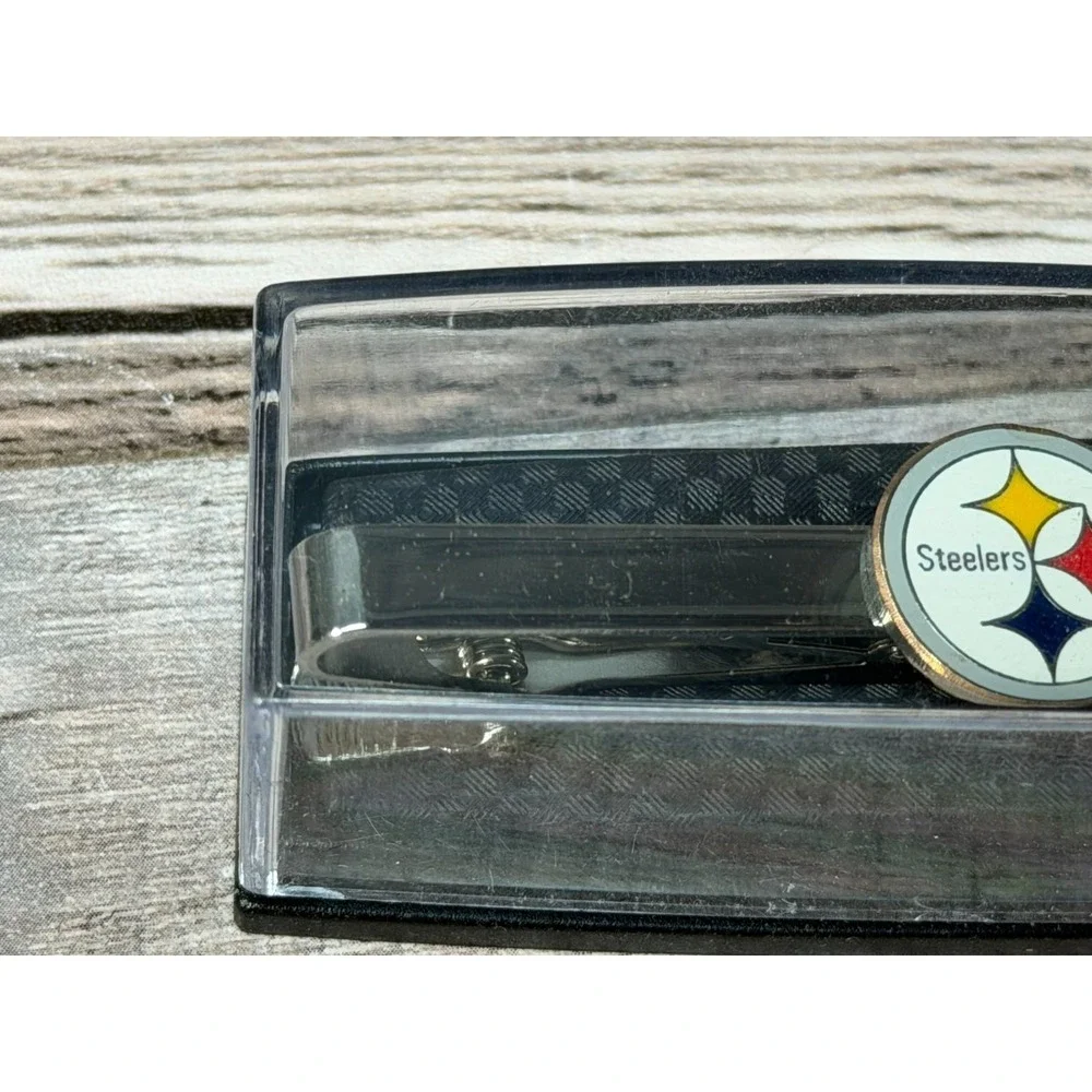 NFL Pittsburgh Steelers Tie Clip Silver Steelers Logo